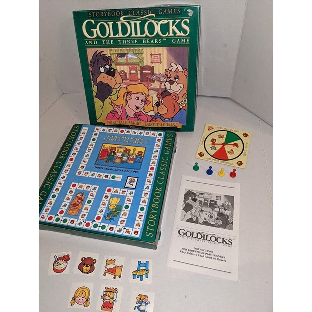 Vintage 1991 Goldilocks and the Three Bears Board Game Cadco Complete